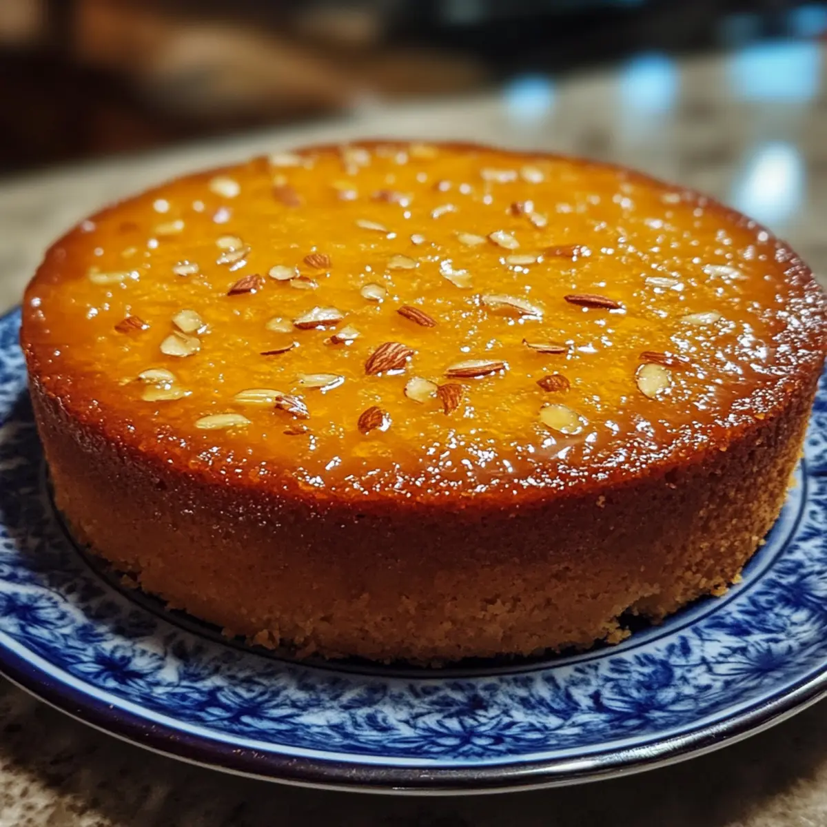 Greek Orange Almond Yogurt Cake