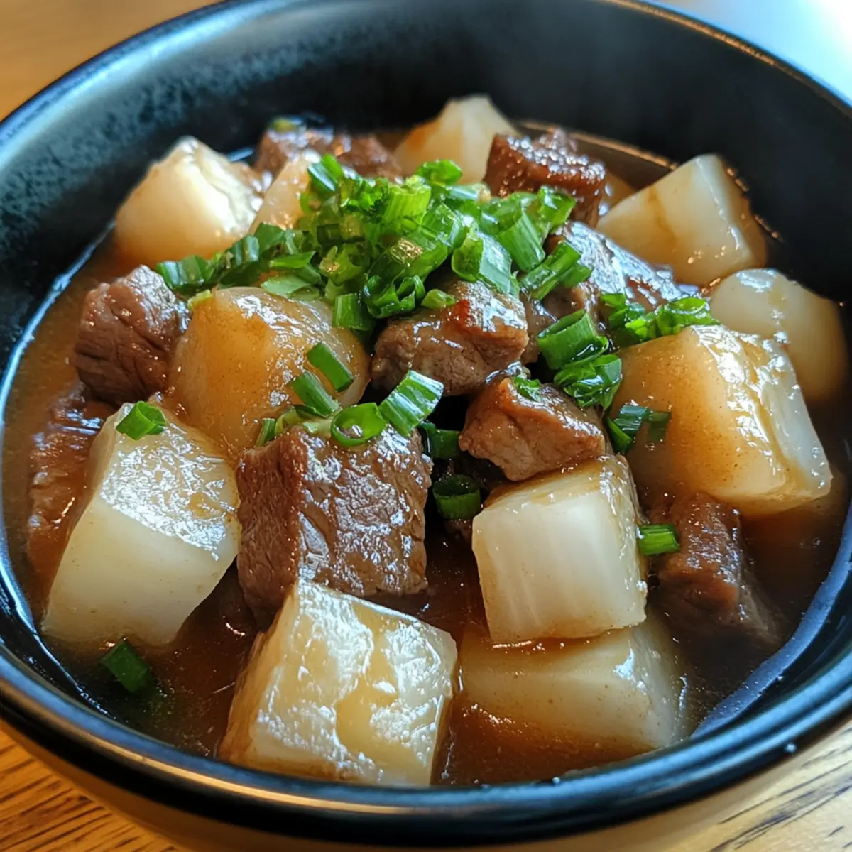 Slow Simmered Beef and Daikon