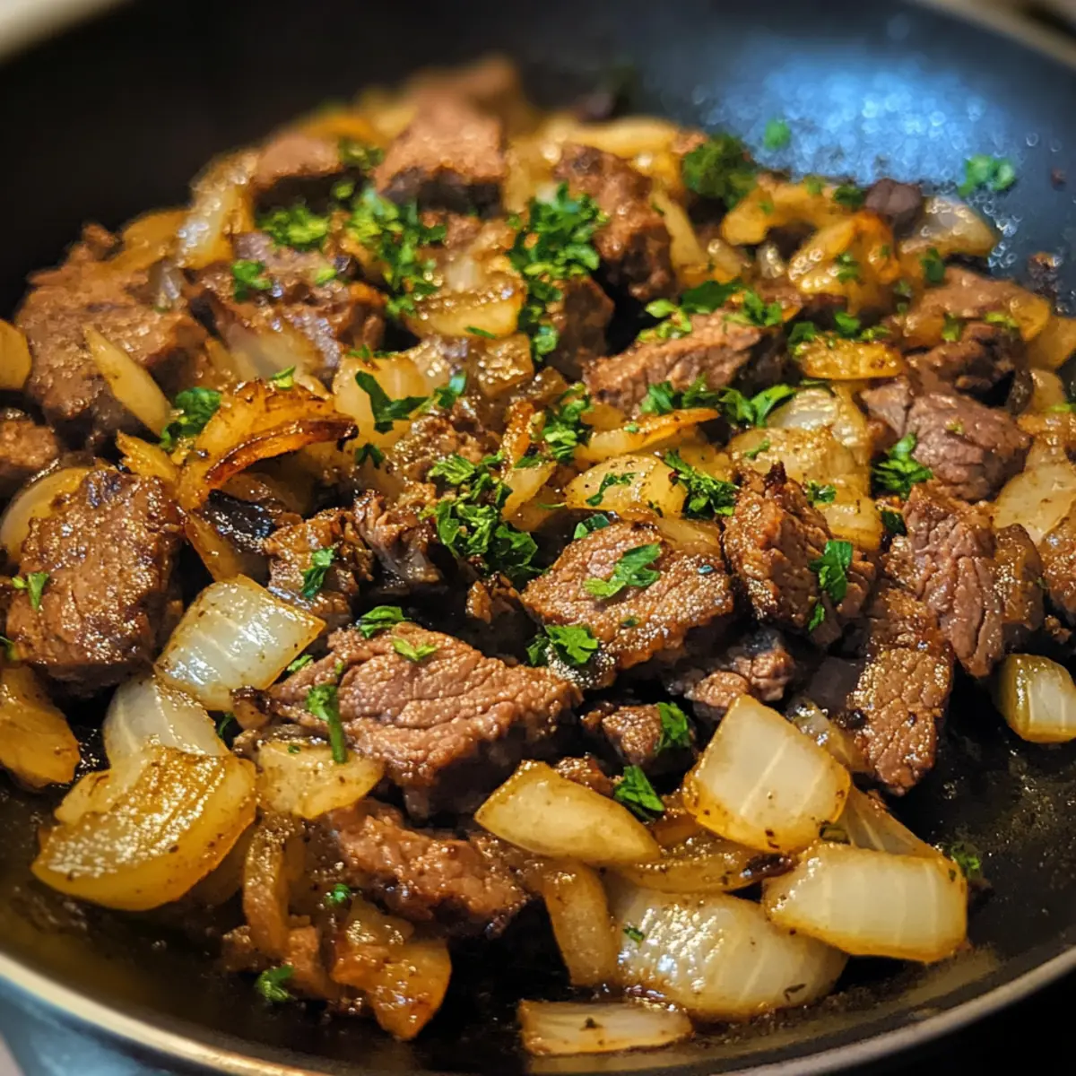 Budget Beef and Onion Skillet