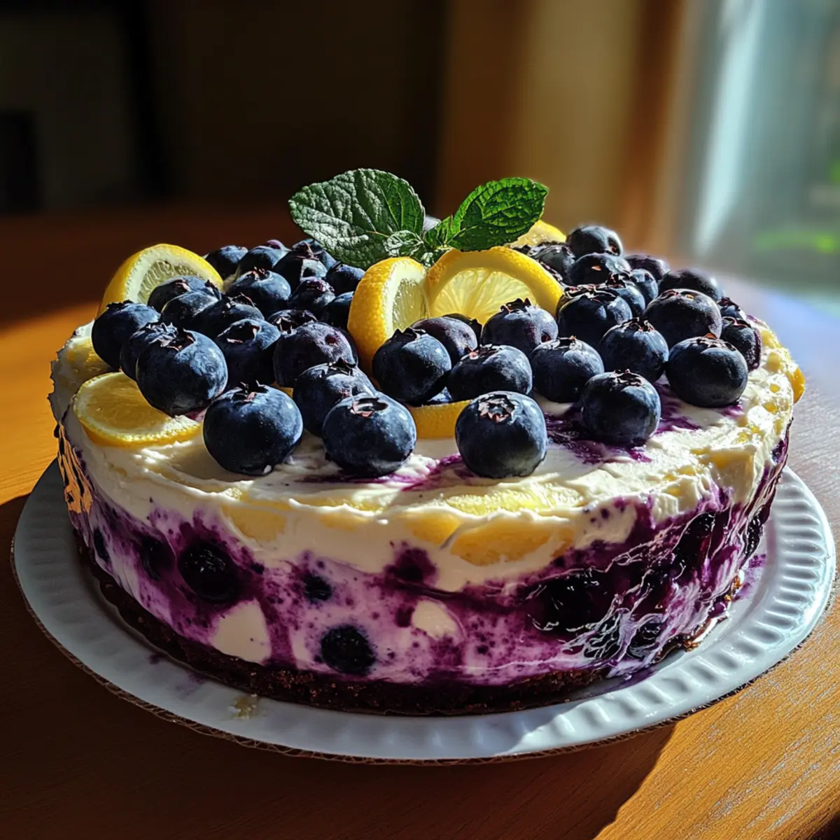Lemon Blueberry Greek Yogurt Cake