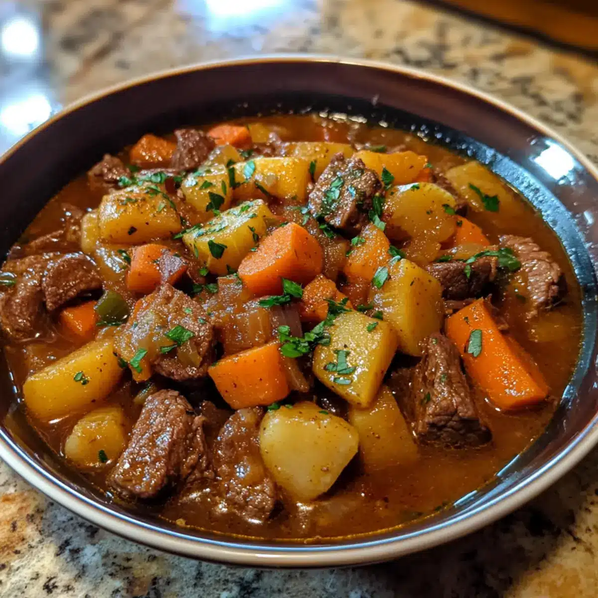 Crockpot Beef & Root Vegetable Stew