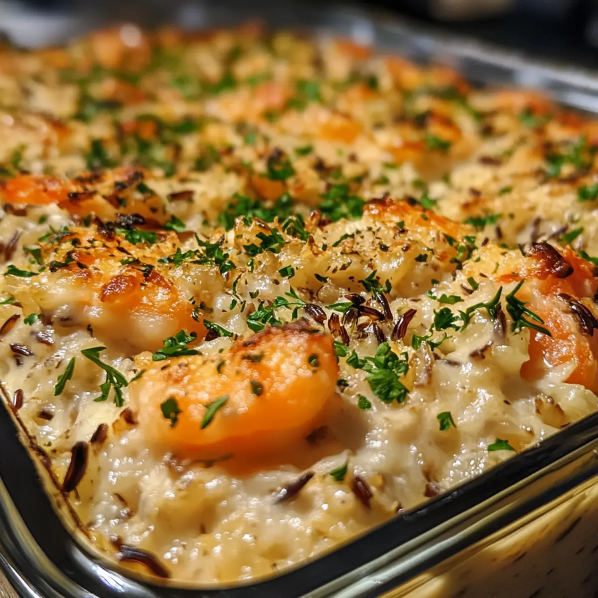 Creamy Seafood & Wild Rice Casserole
