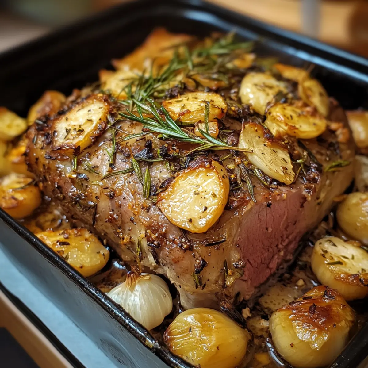 Roast Lamb with Rosemary & Garlic