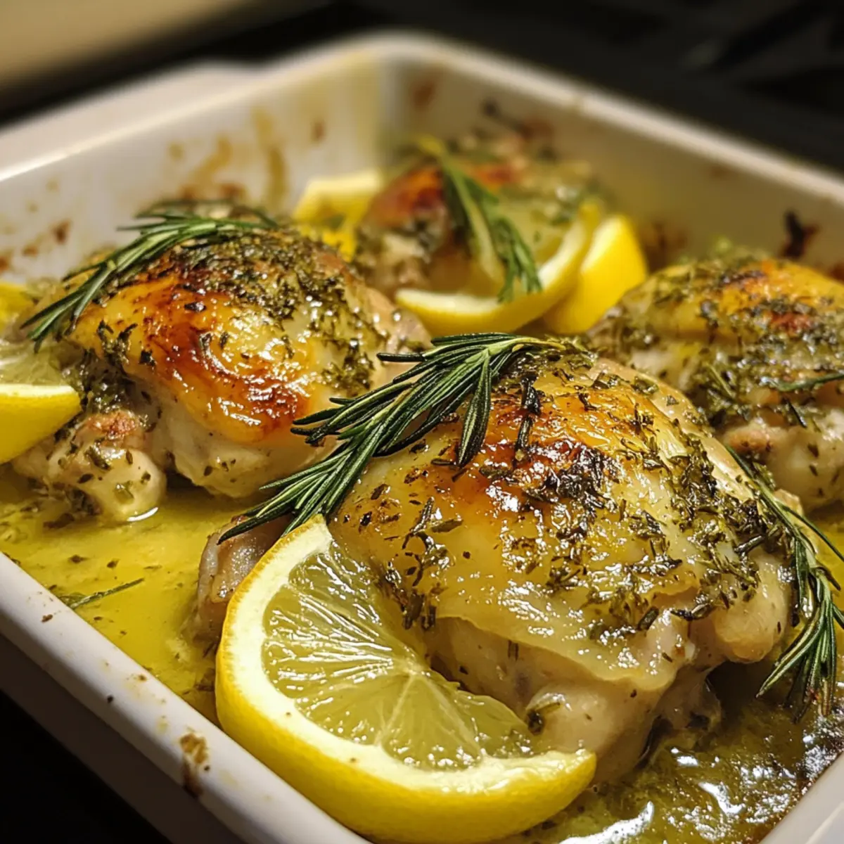 Herb Lemon Chicken Thigh Tray Bake