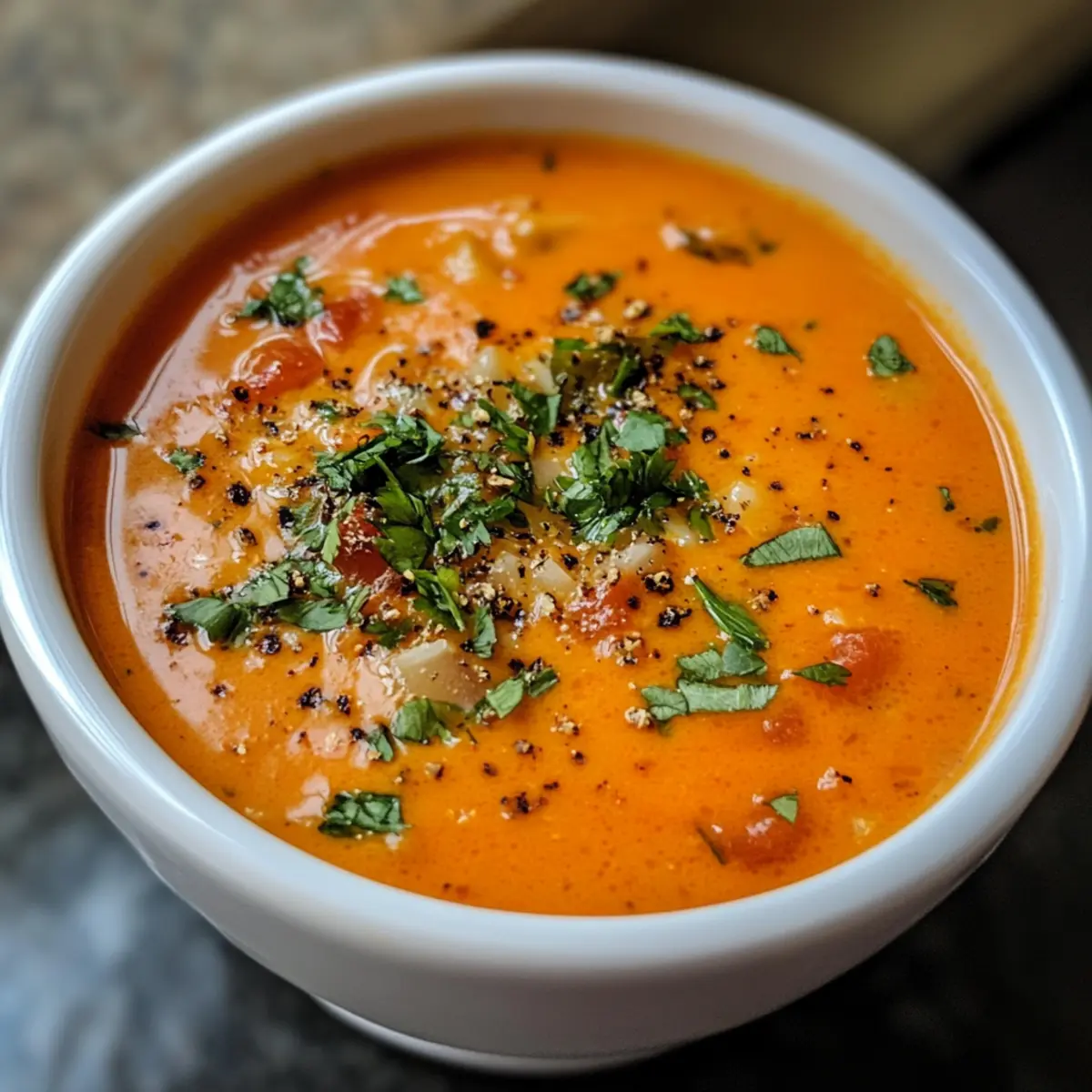 Coconut Tomato Vegetable Soup