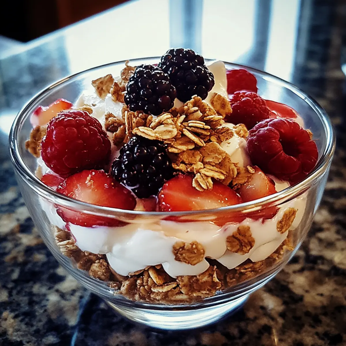 Greek Yogurt & Berry Breakfast Parfait