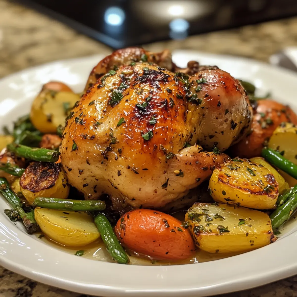 Herb Roasted Chicken with Spring Vegetables