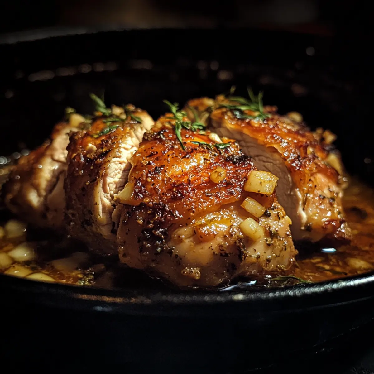 Ginger Garlic Chicken Thigh Roast
