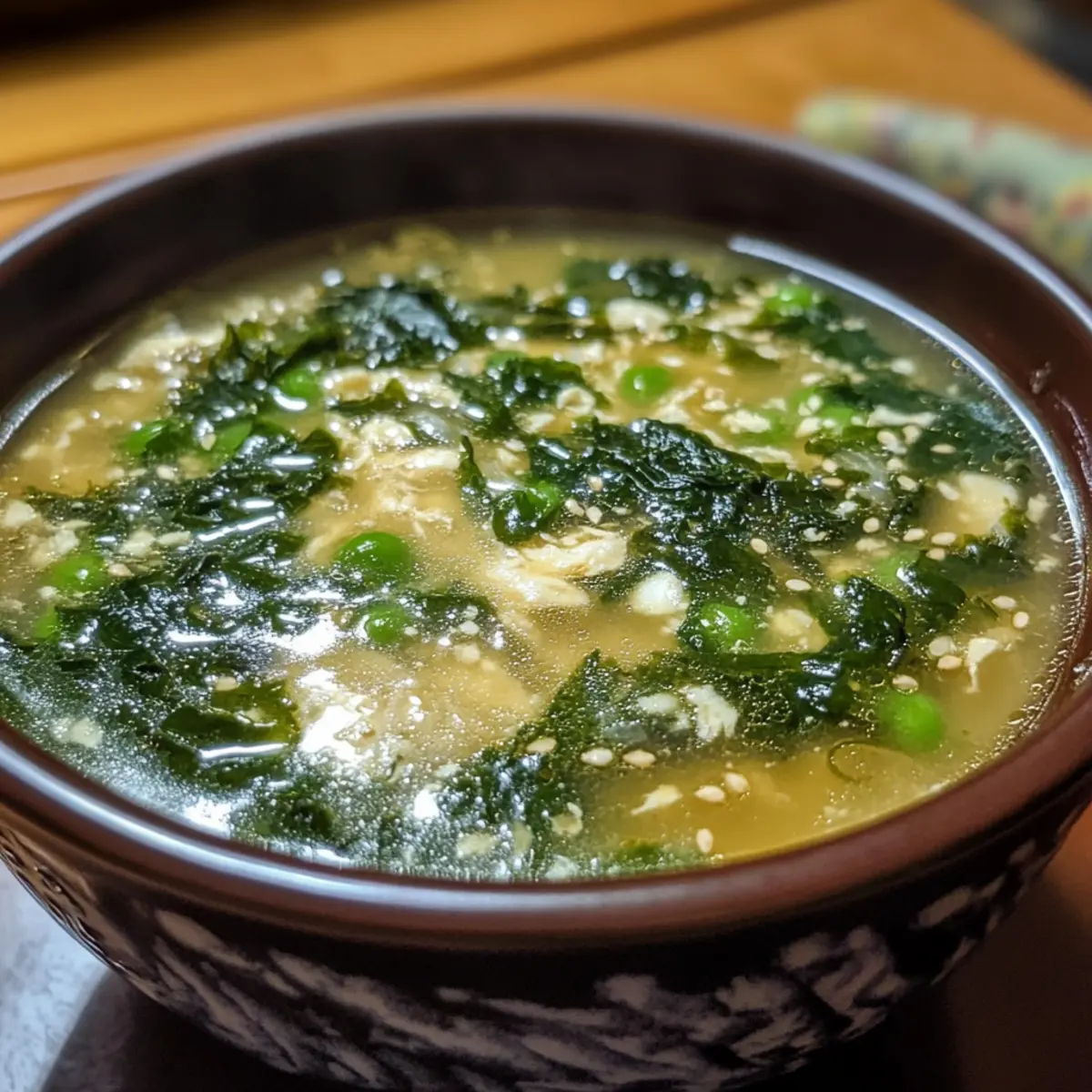 Seaweed Egg Drop Soup