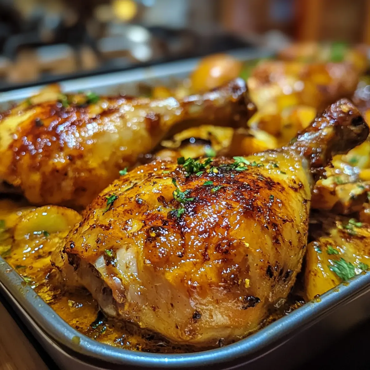 Golden Soy Chicken Leg Easter Bake