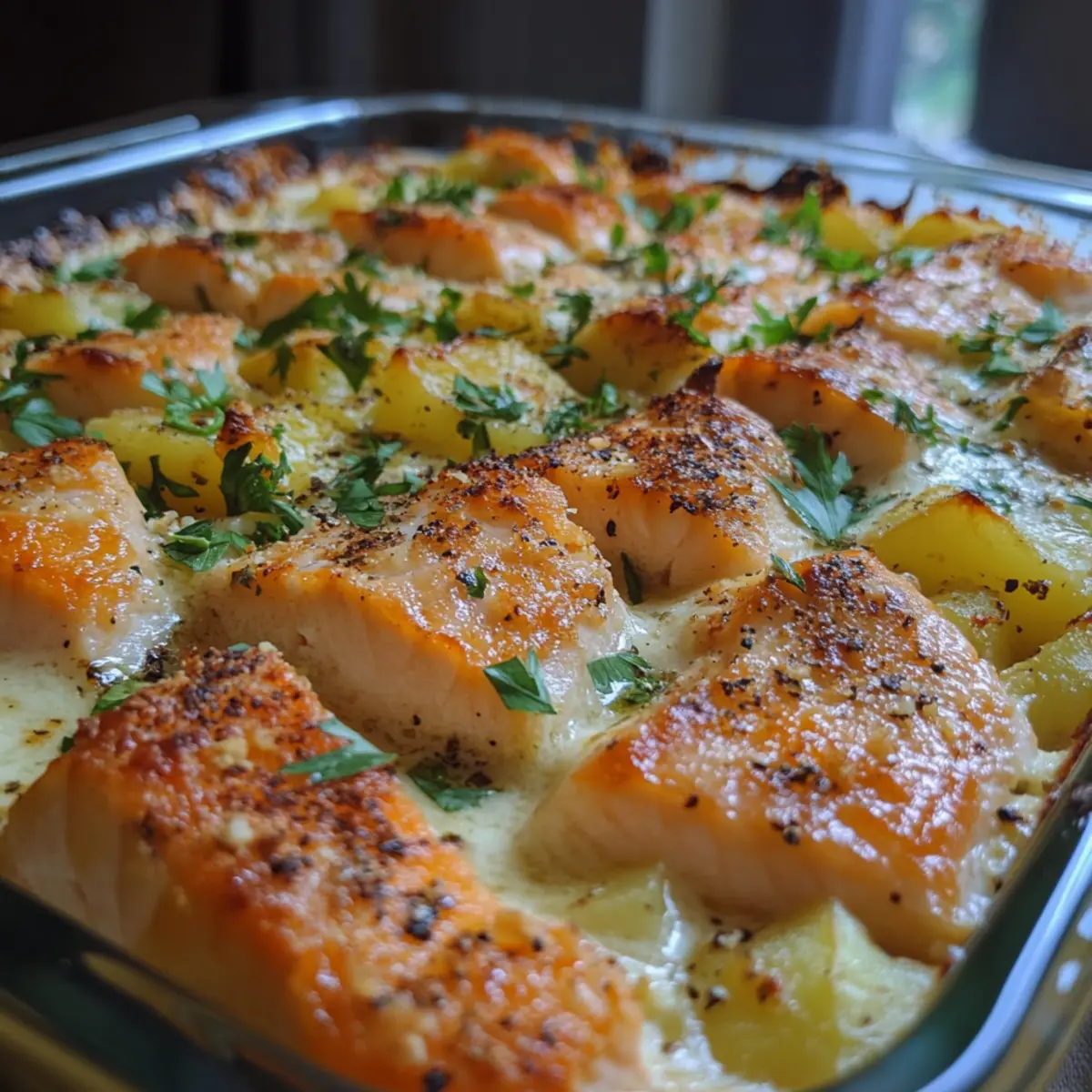 Budget-Friendly Salmon & Potato Casserole