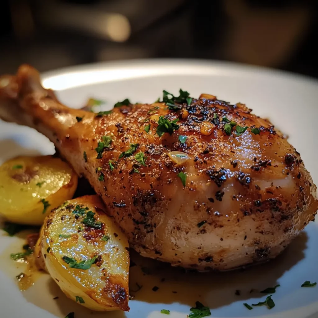 Ginger Garlic Chicken Leg Holiday Roast