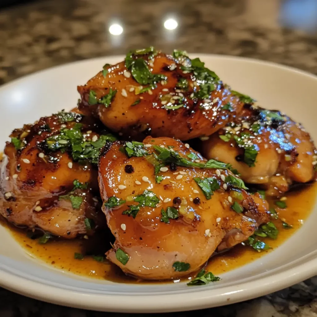 Miso Ginger Chicken Thighs