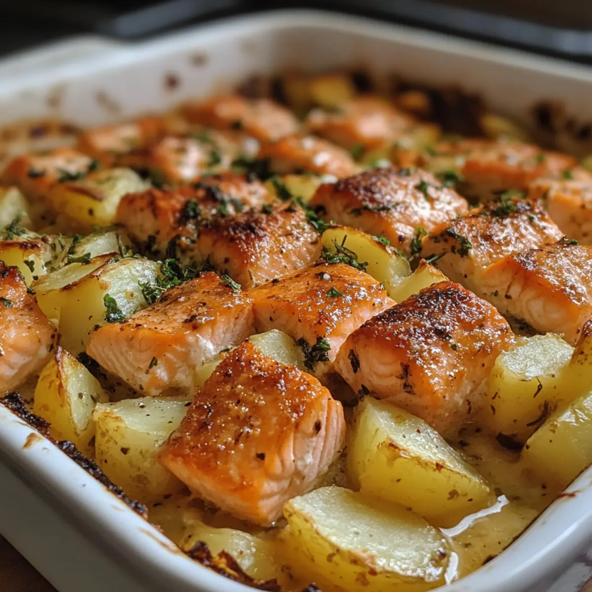 Budget Salmon & Potato Bake