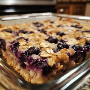 Blueberry Oat Breakfast Bake