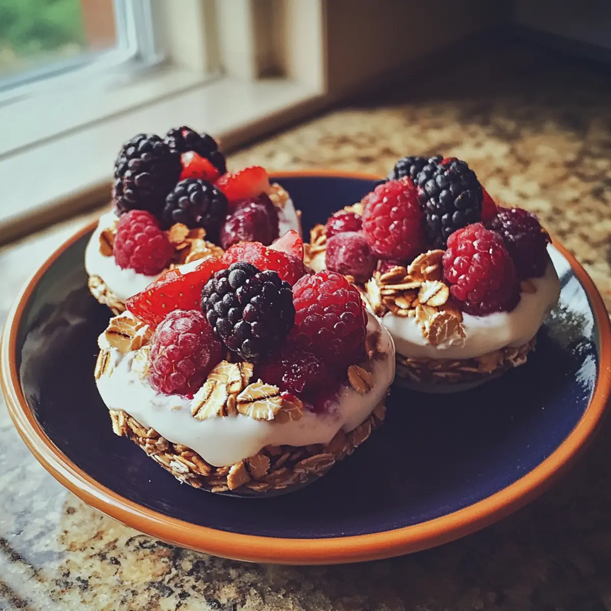 Berry Yogurt Oat Breakfast Cups