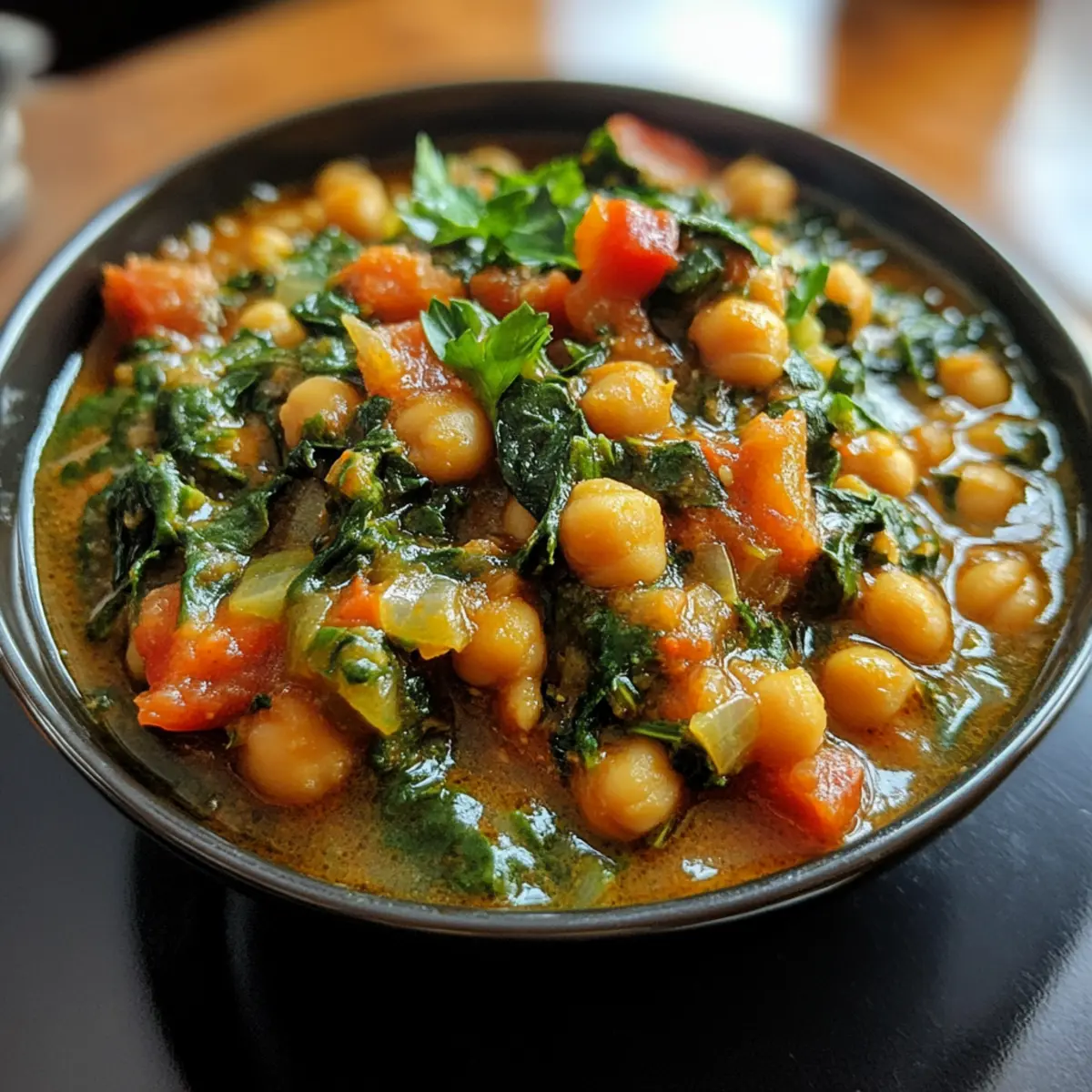 Budget-Friendly Chickpea & Spinach Stew