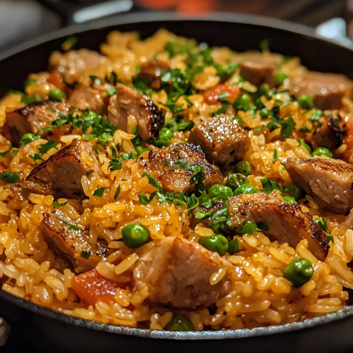Iberian Pork Rice Skillet