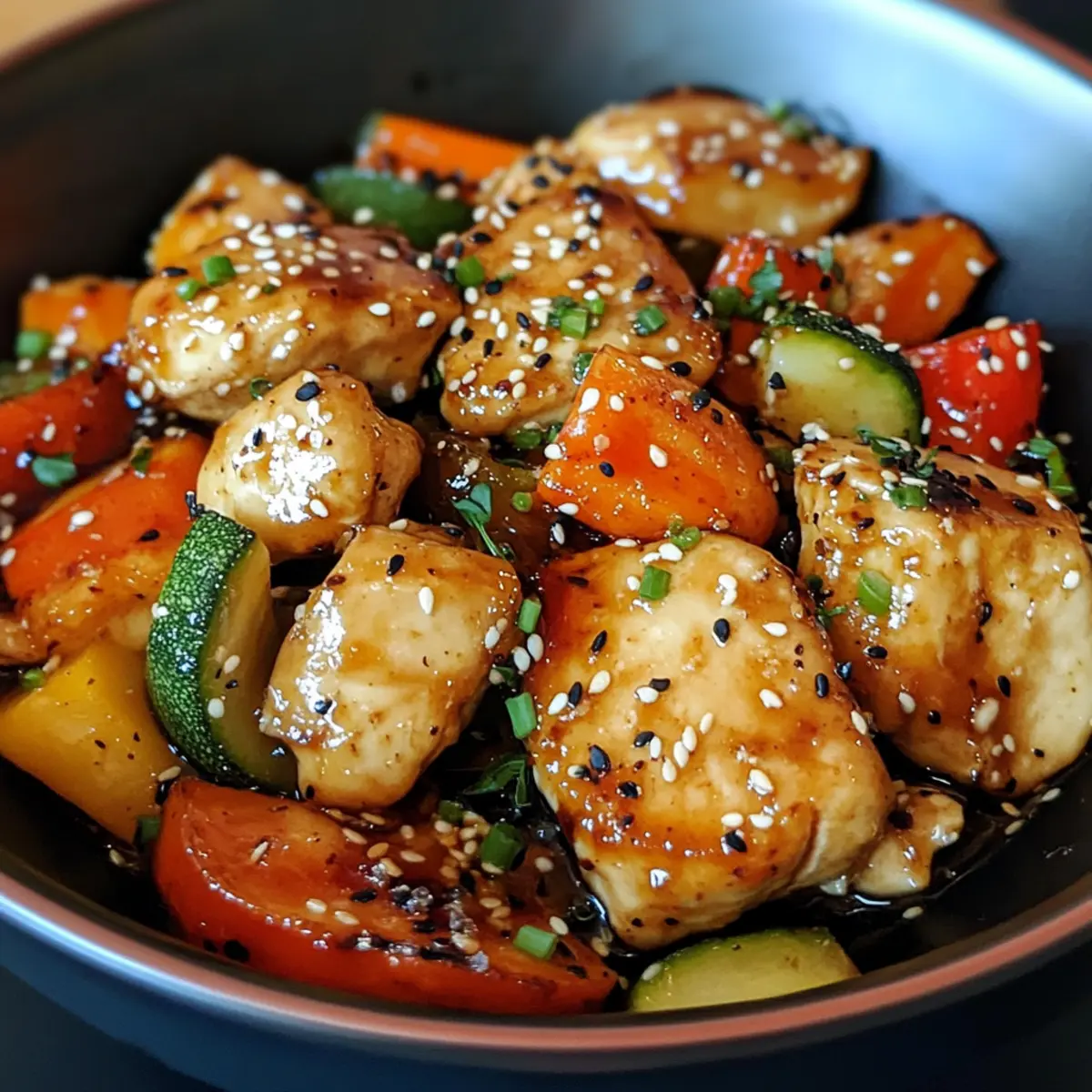Baked Teriyaki Chicken and Vegetables