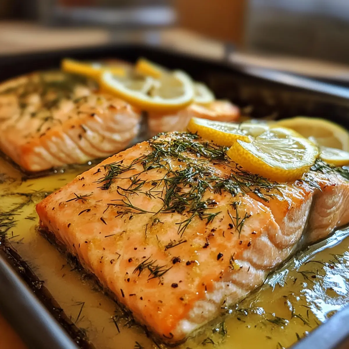 Lemon Dill Baked Salmon