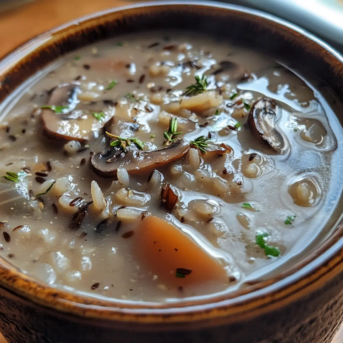 Manitoba Wild Rice Mushroom Soup