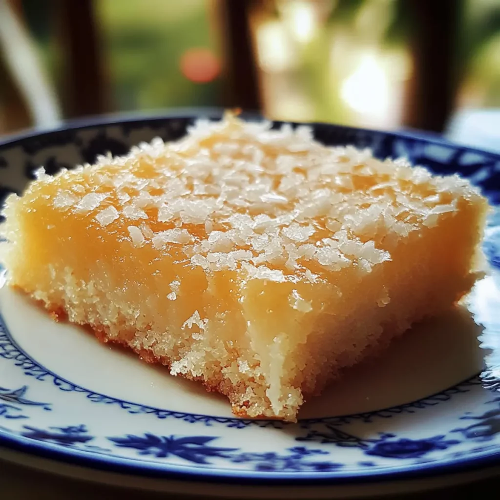 Coconut Cassava Sugar Cake