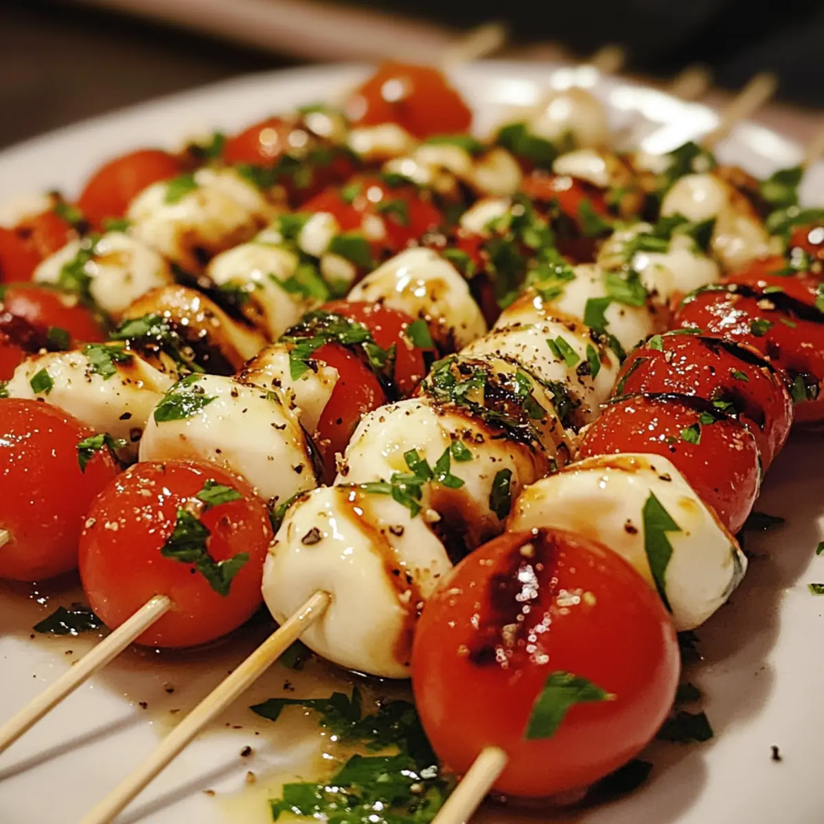 Tomato Mozzarella Skewers