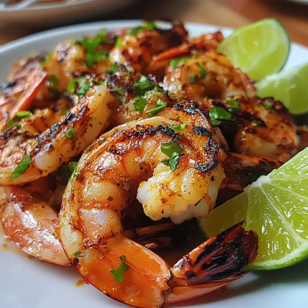Grilled Prawns with Lime