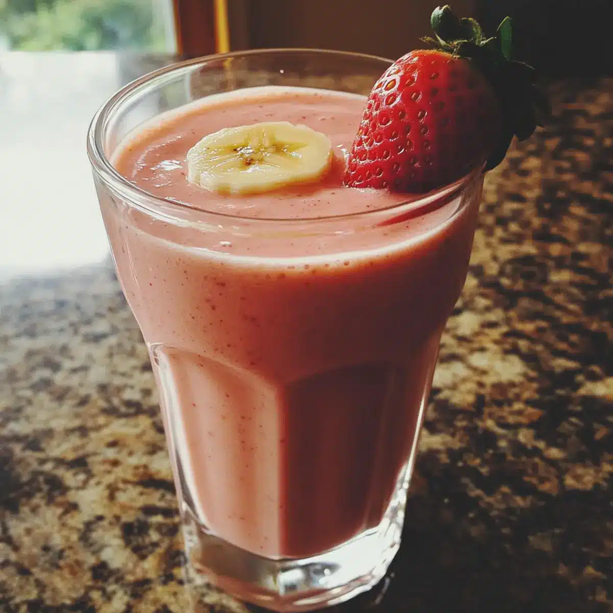 Strawberry Banana Breakfast Smoothie