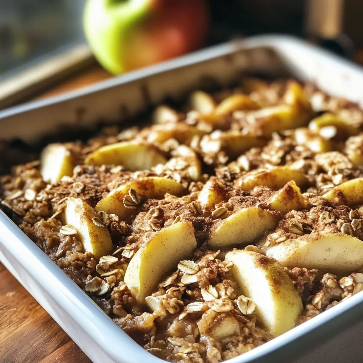 Cinnamon Apple Oatmeal Bake