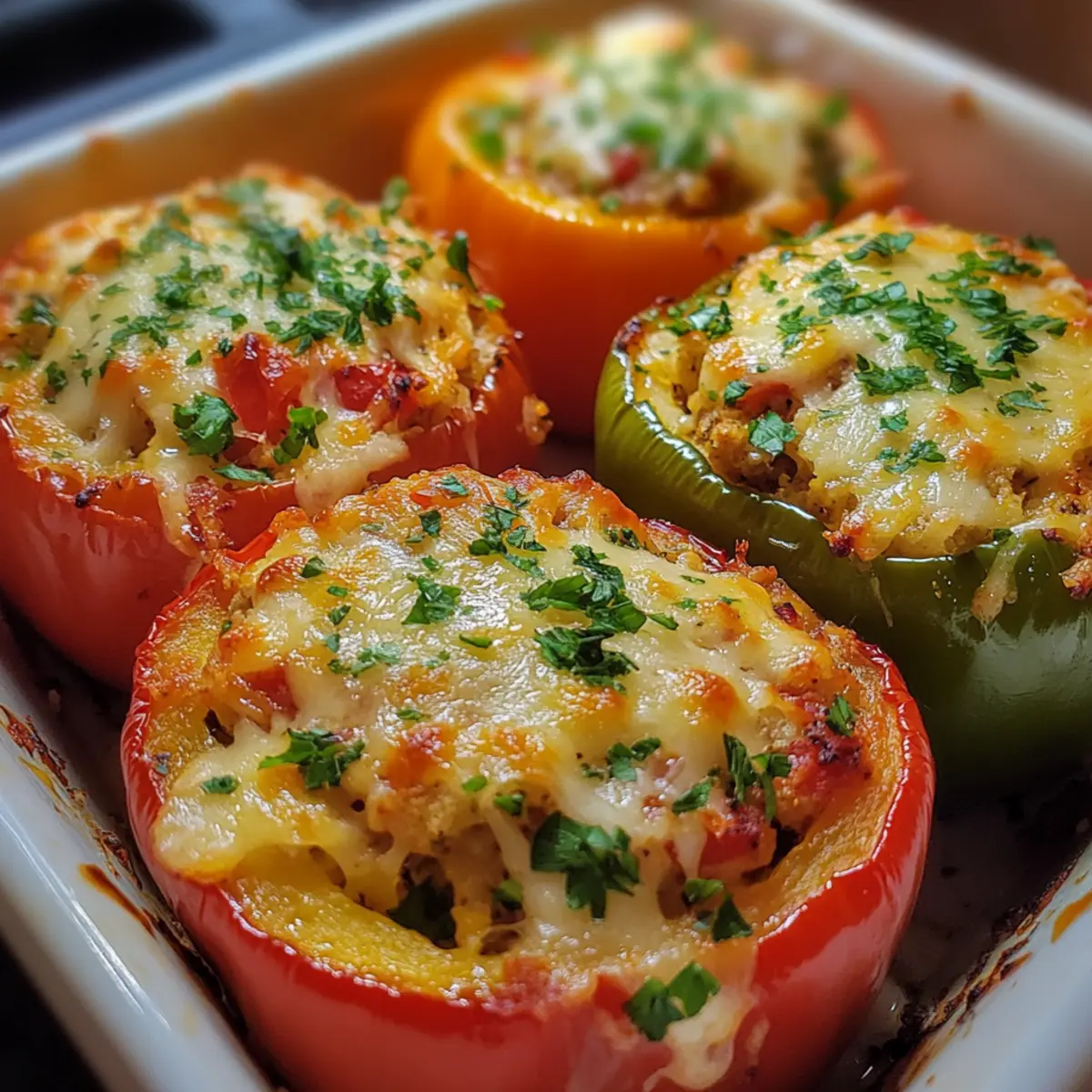 Stuffed Bell Peppers Italian Style