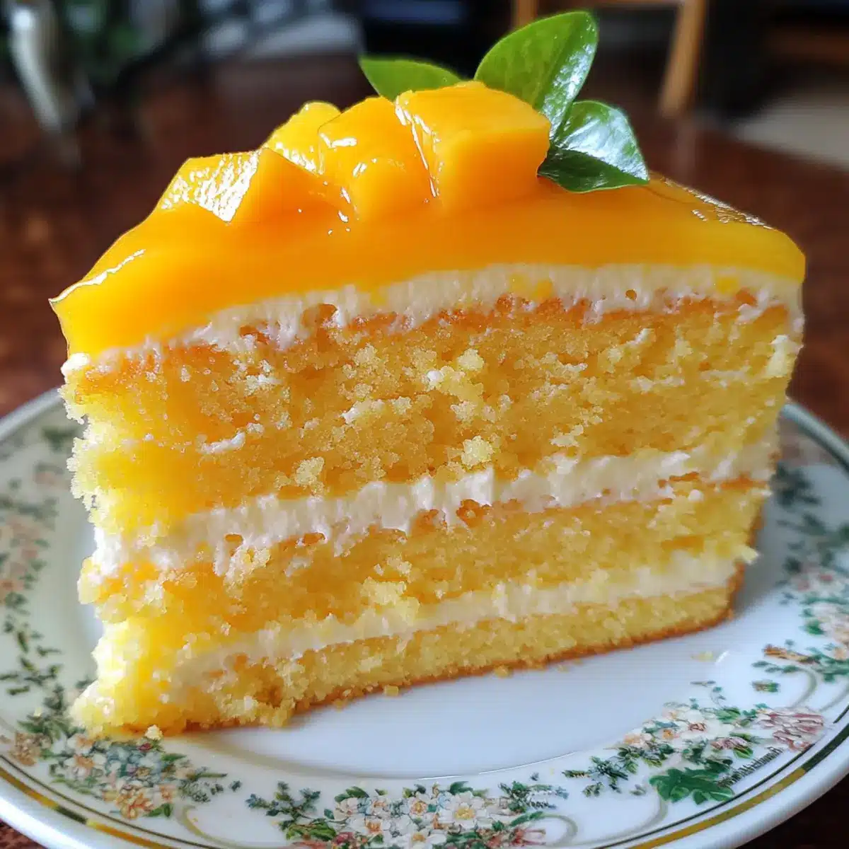 Mango Butter Sponge Cake