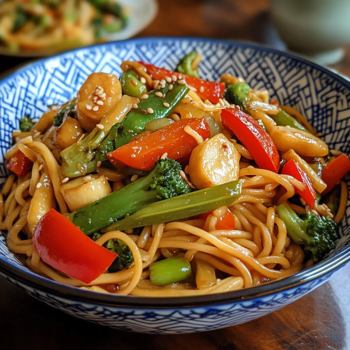 Garlic Noodle Vegetable Stir Fry