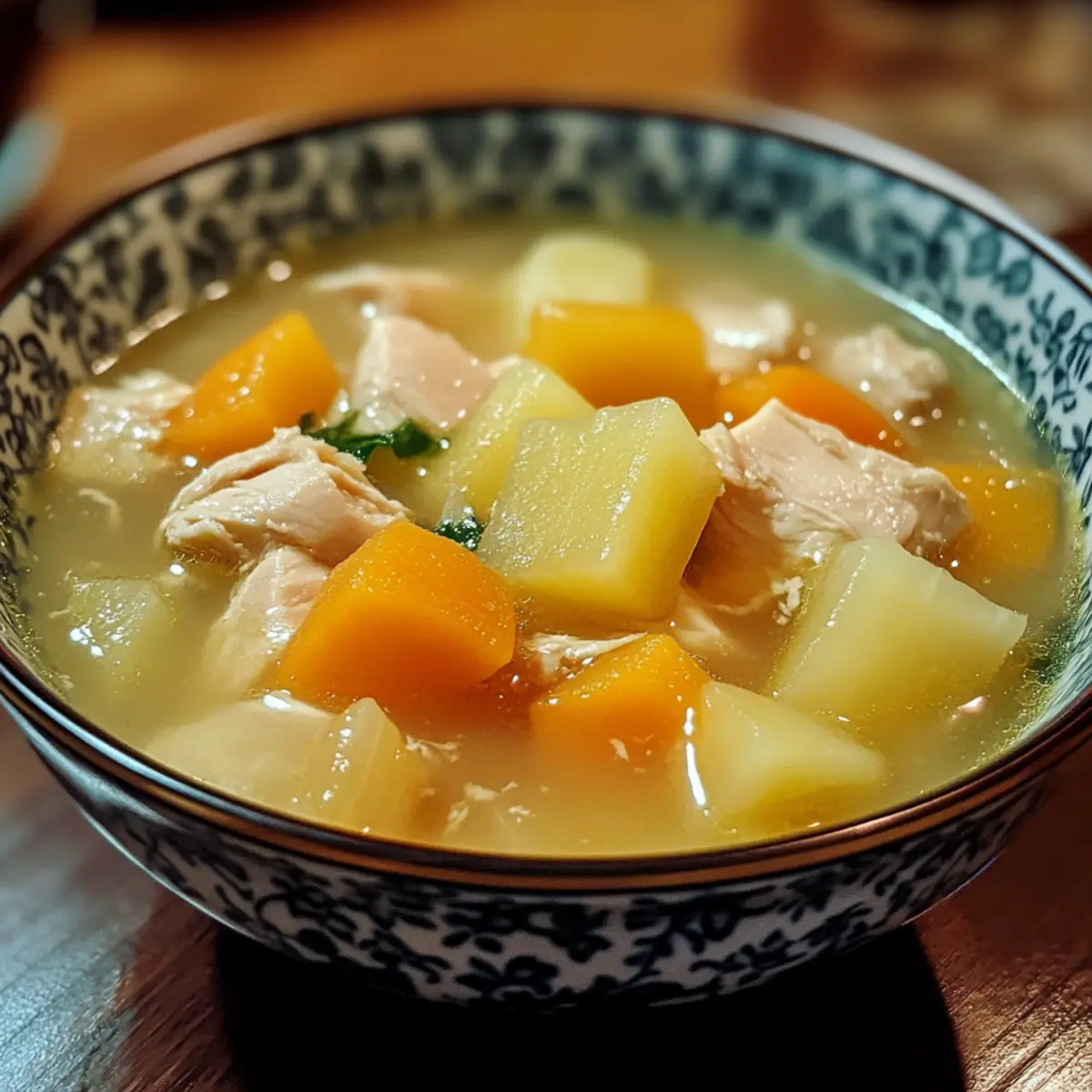 Winter Melon Ginger Chicken Soup