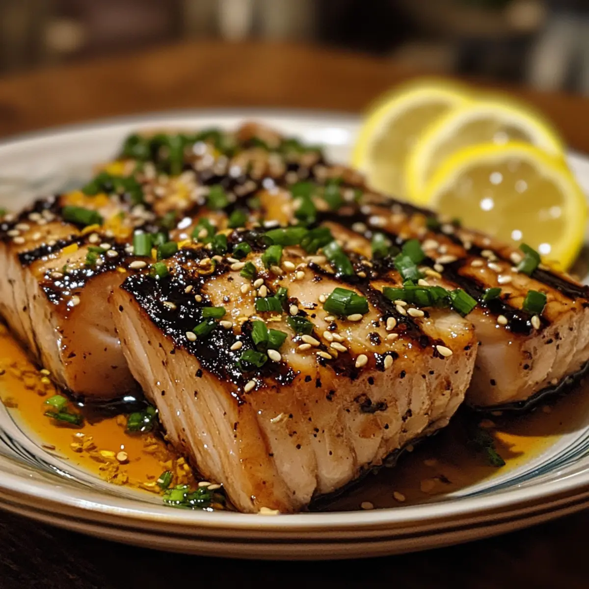 Lemon Sesame Grilled Tuna