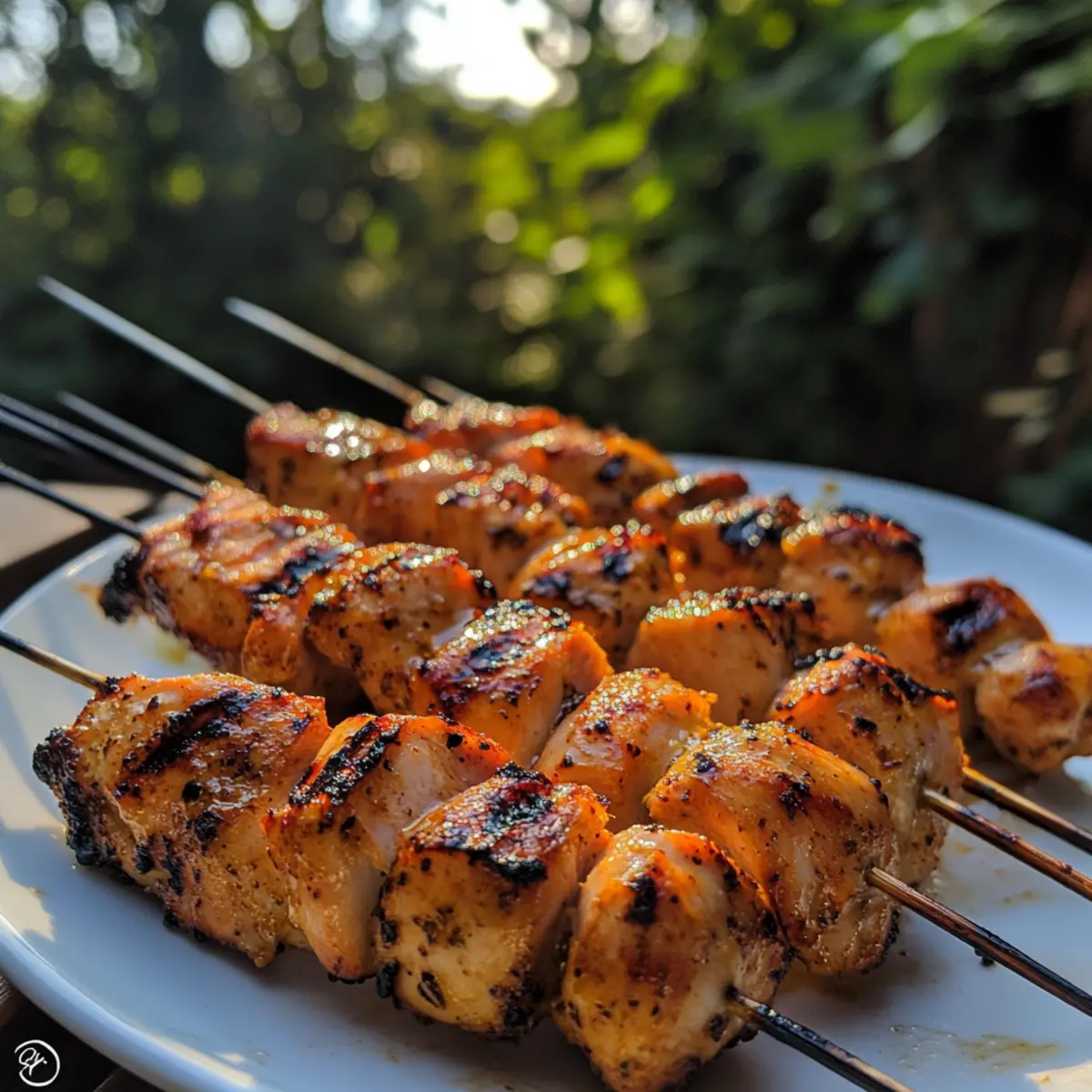 Grilled Chicken Thigh Skewers