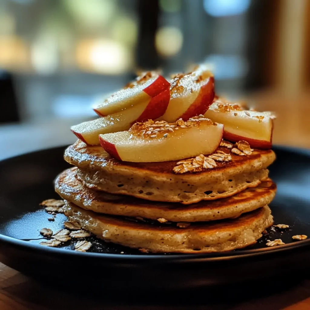 Japanese Oat Pancakes with Apple