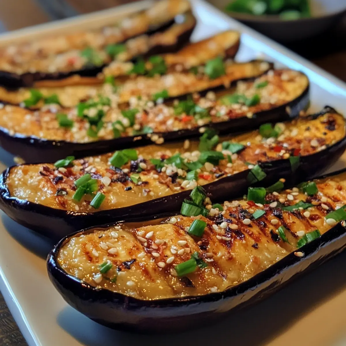 Roasted Eggplant with Miso