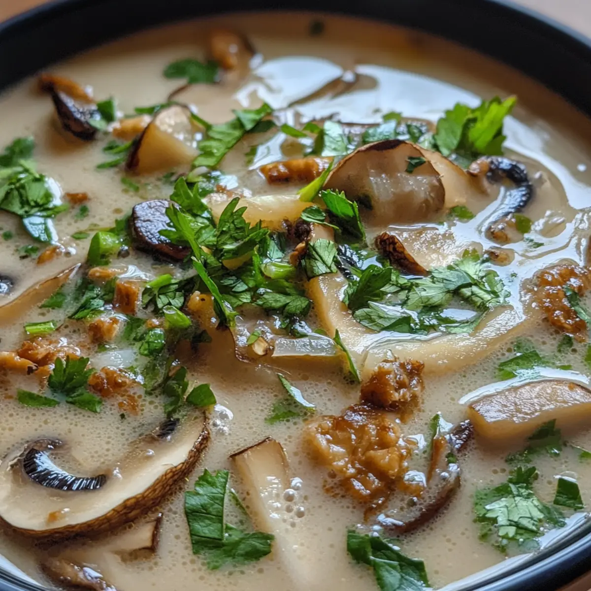 Thai Clear Mushroom Soup
