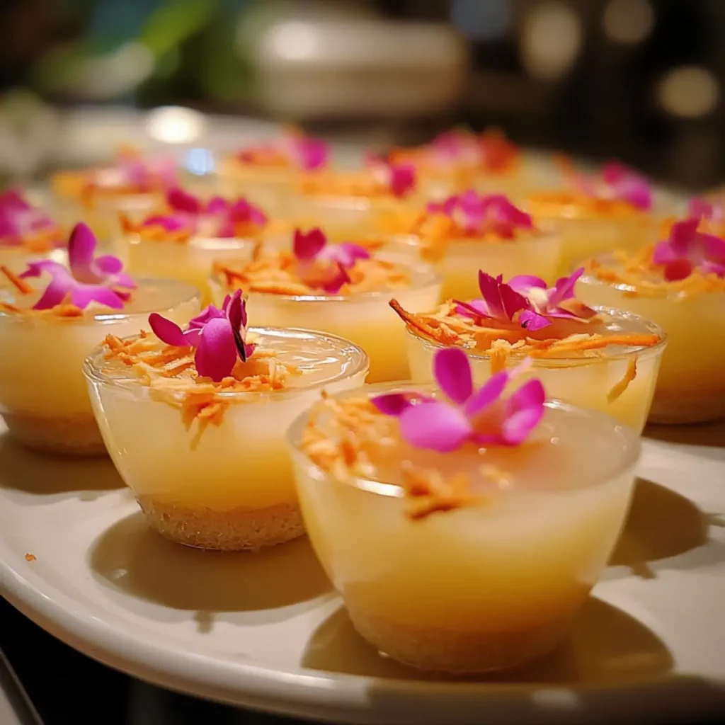 Thai Coconut Jelly Dessert Cups