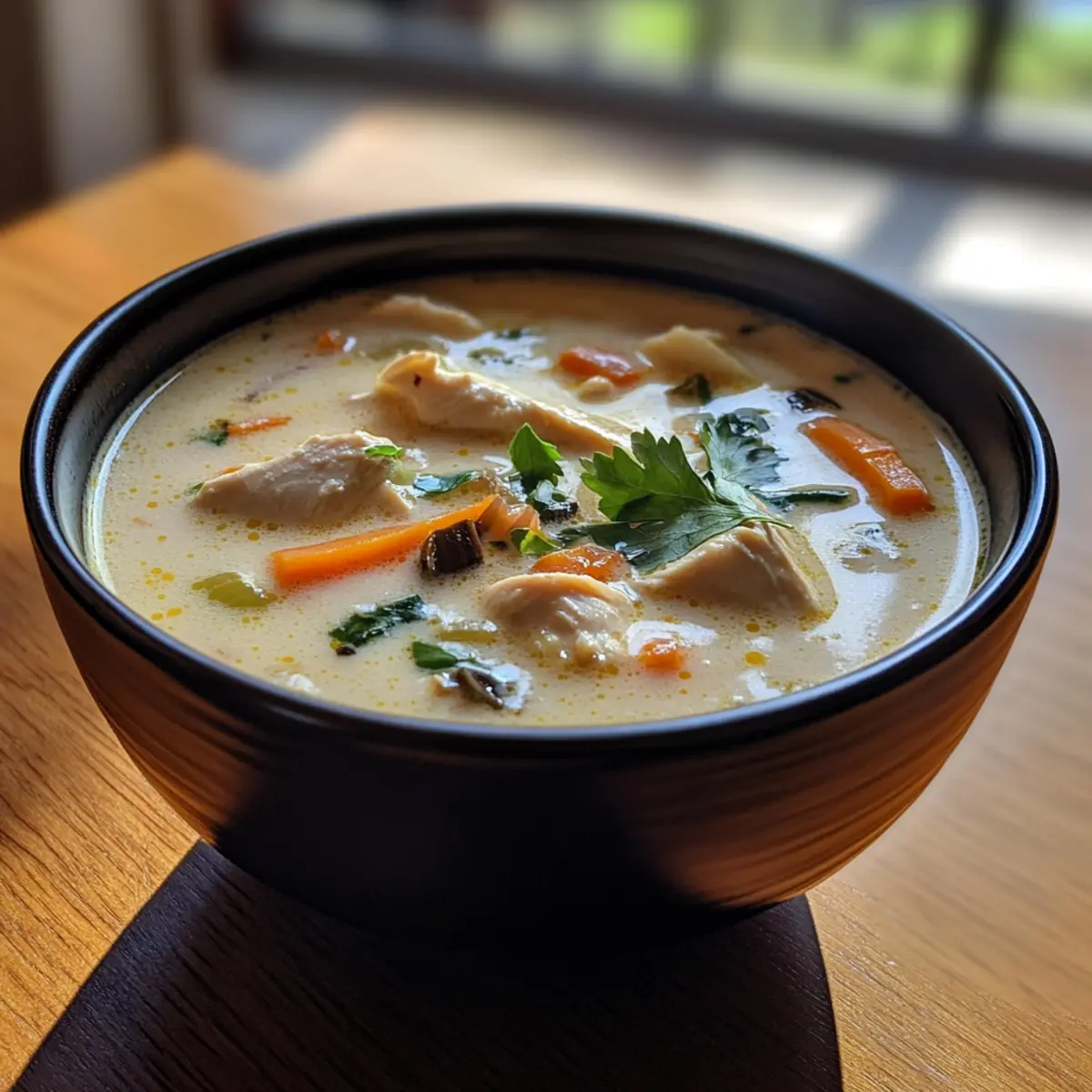 Thai Coconut Lemongrass Chicken Soup