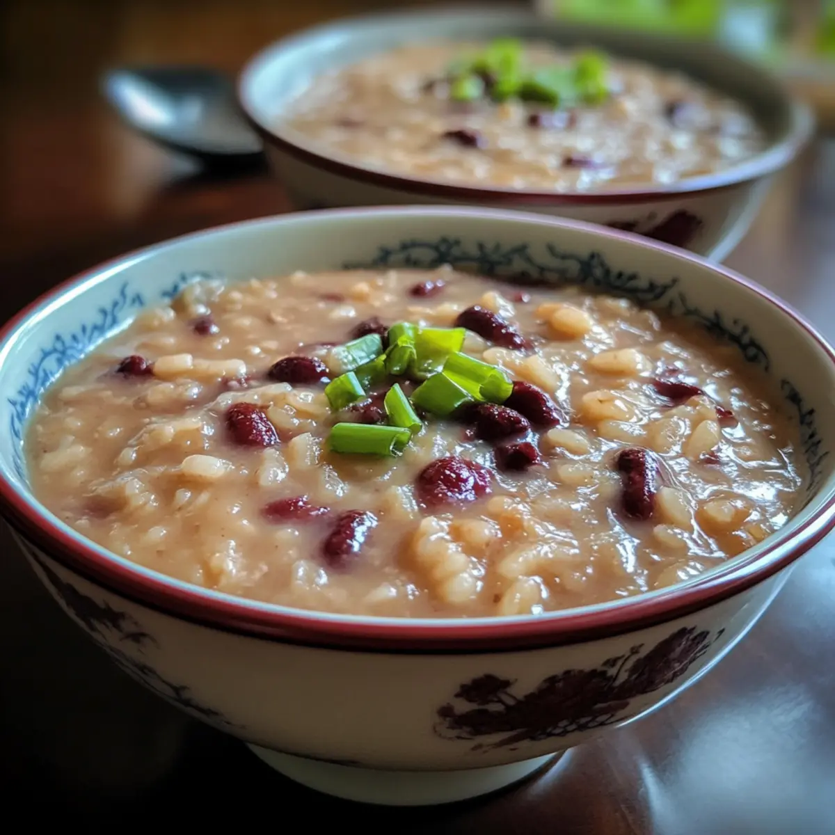 Taiwanese Red Bean Rice Porridge