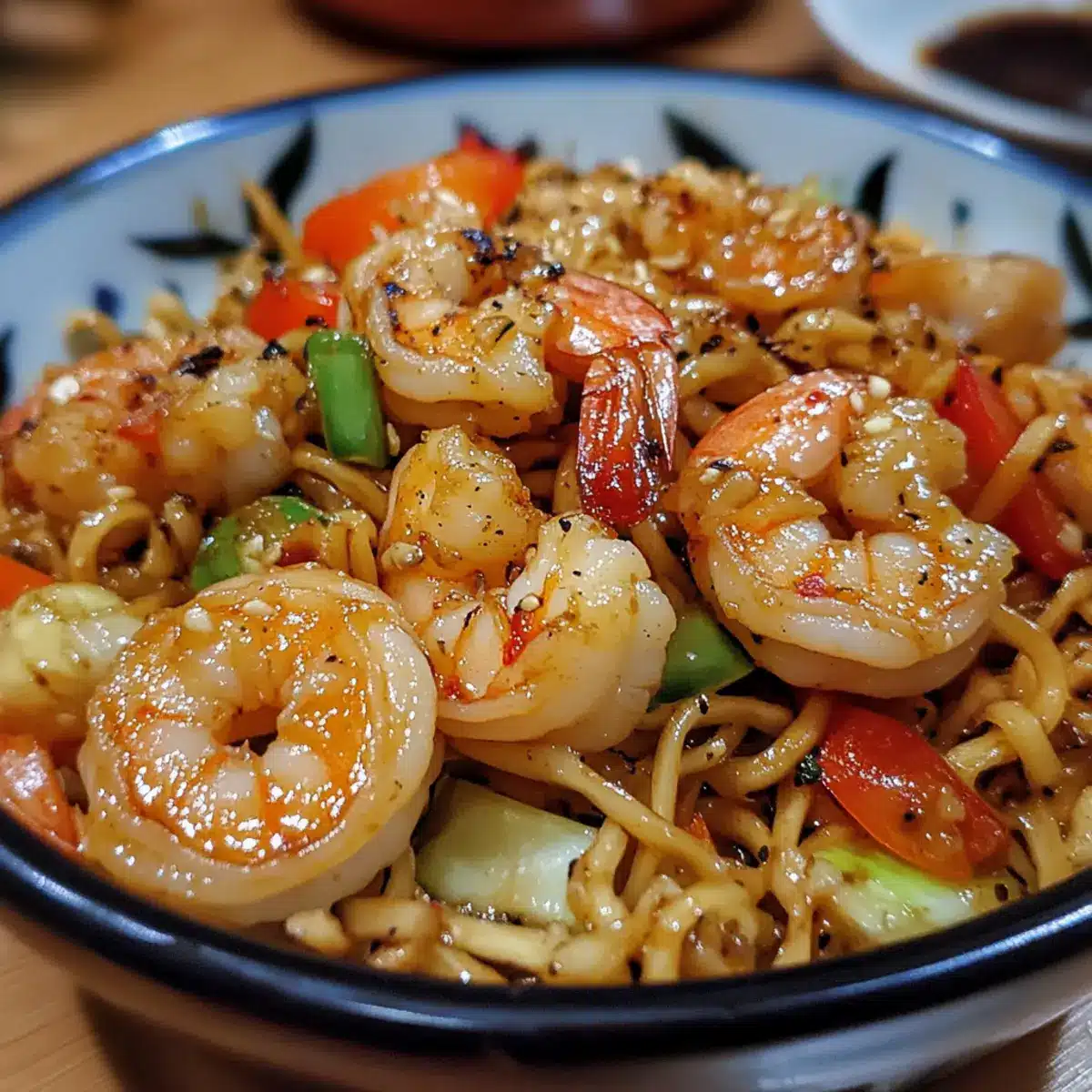Stir Fried Shrimp with Noodles
