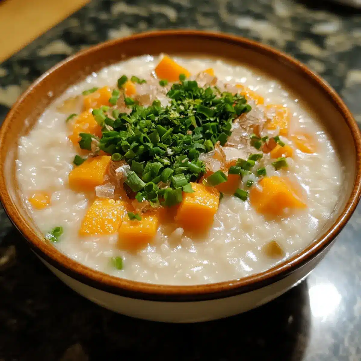 Taiwanese Rice Porridge with Sweet Potato