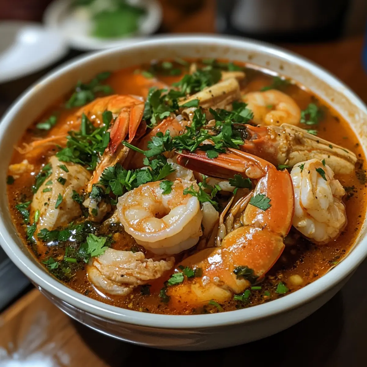 Crockpot Thai Seafood Herb Stew
