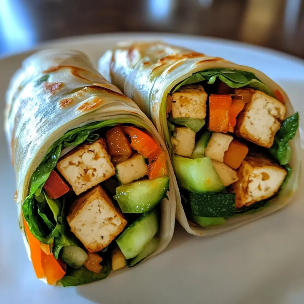Thai Fresh Veggie Wrap with Tofu