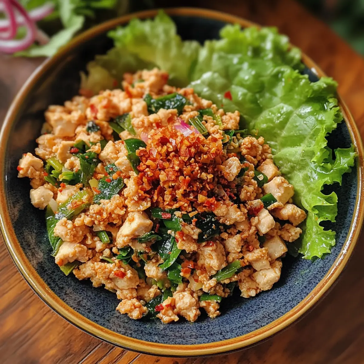 Northern Thai Tofu Larb Style