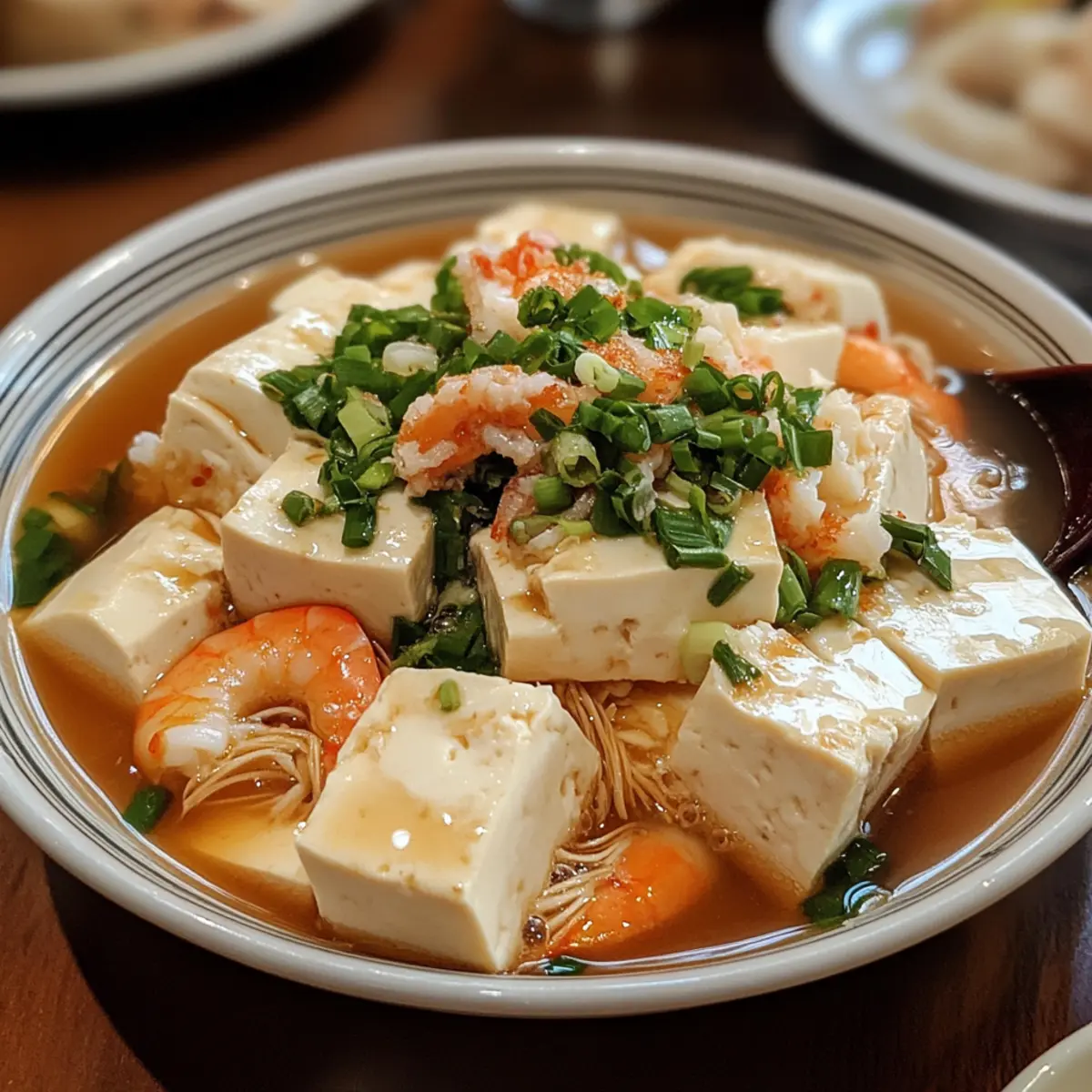 Hakka Steamed Tofu with Seafood
