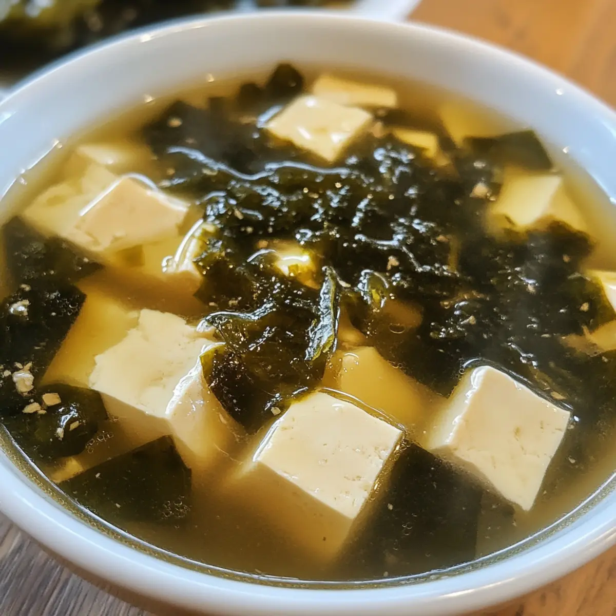 Clear Tofu Seaweed Soup