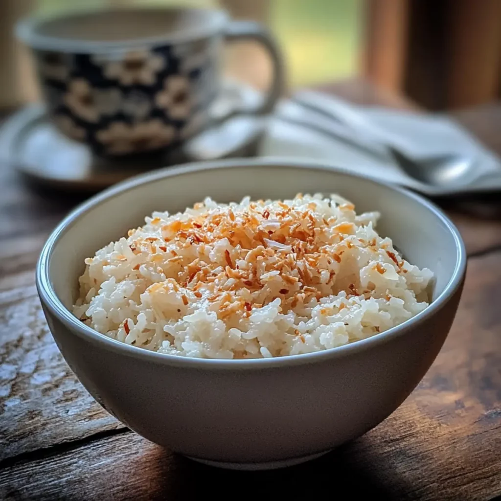 Sweet Coconut Rice Breakfast